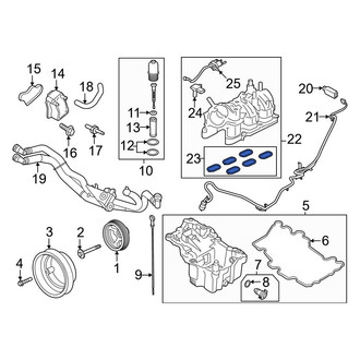 Ford OE - Lower Engine Intake Manifold Gasket