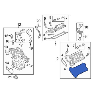 Ford OE - Left Outer Engine Valve Cover Gasket