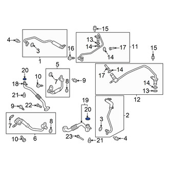 Ford OE - Turbocharger Oil Line Gasket