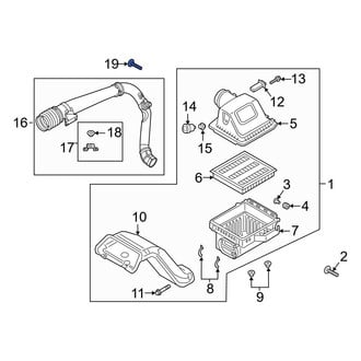 Ford OE - Engine Air Intake Hose Bolt