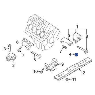 Ford OE - Engine Mount Nut