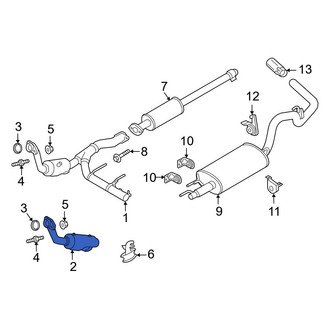 Ford OE - Left Catalytic Converter
