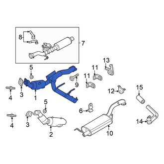 Ford OE - Right Catalytic Converter