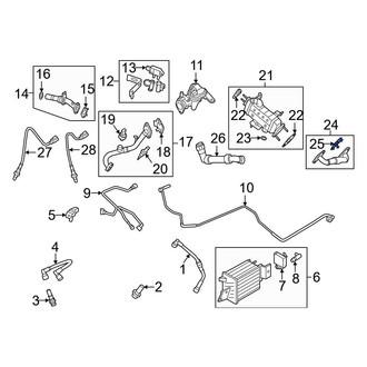 Ford OE - Exhaust Gas Recirculation (EGR) Cooler Coolant Pipe Gasket