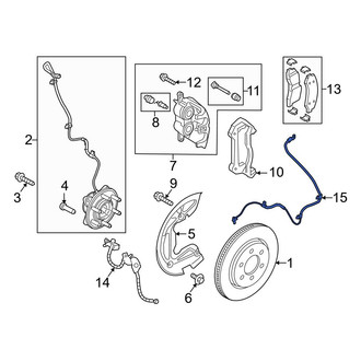 Ford OE - Front ABS Wheel Speed Sensor