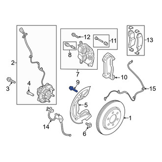 Ford OE - Disc Brake Caliper Anchor Plate Bolt