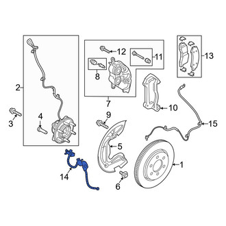 Ford OE - Front Right Brake Hydraulic Hose