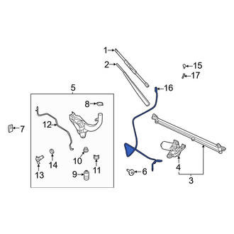 Ford OE - Front Windshield Washer Hose