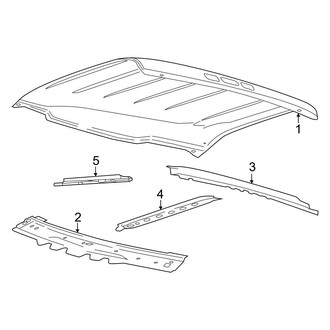 Ford OE - Cab - Roof & Components (Regular Cab), (Regular Cab)
