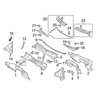 Ford OE - Right Cowl Side Panel Seal