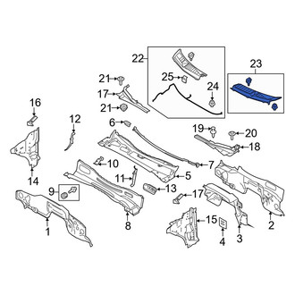 Ford OE - Front Left Cowl Cover