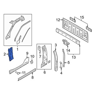 Ford OE - Right Lower Body A-Pillar Reinforcement