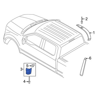 Ford OE - Left Truck Cab Corner Trim Panel