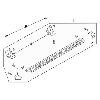 Ford OE - Cab - Running Board (Platform Step), (XLT Regular Cab)