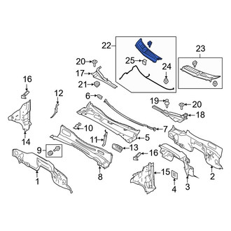 Ford OE - Front Right Cowl Cover