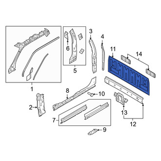 Ford OE - Rear Truck Cab Back Panel