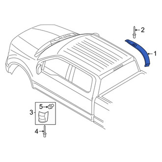 Ford OE - Left Upper Roof Molding