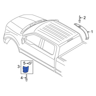 Ford OE - Right Truck Cab Corner Trim Panel