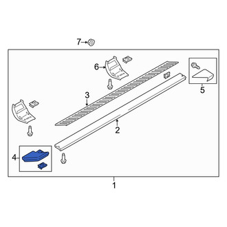Ford OE - Front Left Running Board End Cap