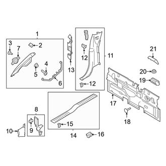 Ford OE - Cab - Interior Trim (Side & Rear Trim), (SuperCab)