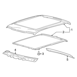 Ford OE - Cab - Roof (With Panoramic), (King Ranch / Lariat / Limited / Platinum / Police Responder / SSV / Tremor / XL / XLT SuperCrew)