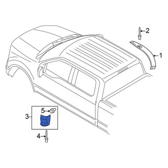 Ford OE - Left Truck Cab Corner Trim Panel