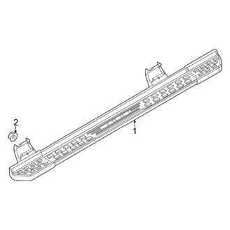 Ford OE - Cab - Running Board (Full Length), (King Ranch / Lariat / Limited / Platinum / Police Responder / SSV / Tremor / XL / XLT SuperCrew)