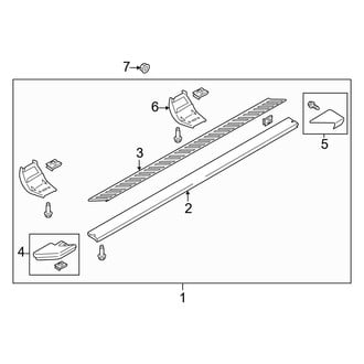 Ford OE - Cab - Running Board (Tubular Accent), (SuperCrew)
