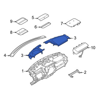 Ford OE - Right Upper Instrument Panel Trim Panel