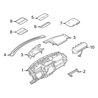 Ford OE - Instrument Panel Components (Upper)