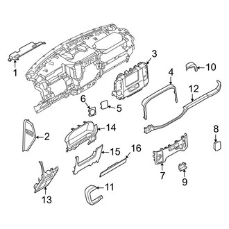 Ford OE - Instrument Panel Components (Lower, With Floor Console)