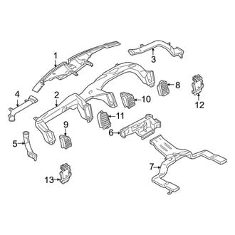 Ford OE - Instrument Panel - Ducts (W/O Flow Through Console)