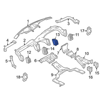 Ford OE - Right Inner Dashboard Air Vent