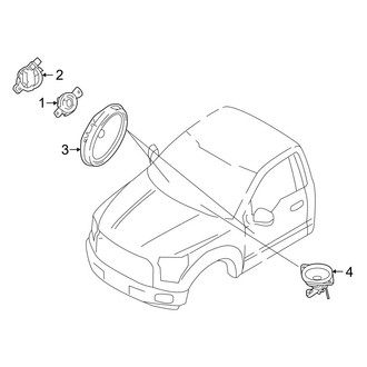 Ford OE - Instrument Panel - Sound System (Speakers), (Regular Cab)