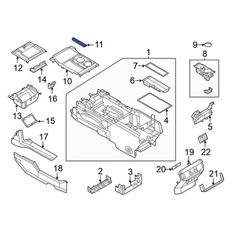 Ford OE - Front Console Mat