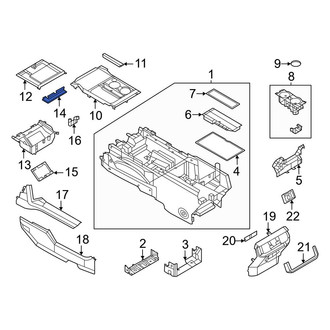 Ford OE - Rear Console Mat