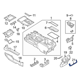 Ford OE - Center Rear Console Trim Panel