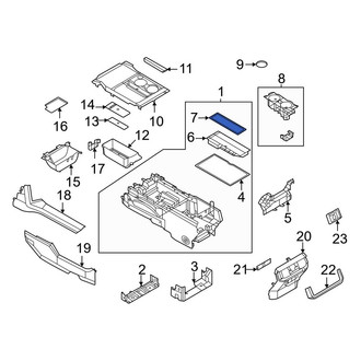 Ford OE - Center Front Console Mat