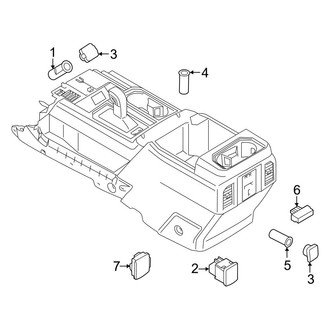 Ford OE - Front Console (Electrical Components), (King Ranch / Lariat / Limited / Platinum / Police Responder / SSV / Tremor / XL / XLT)