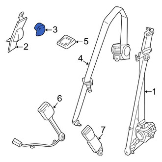 Ford OE - Front Seat Belt Anchor Plate Cover