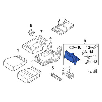 Ford OE - Front Seat Armrest Cup Holder
