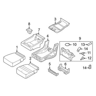 Ford OE - Seats & Tracks - Front Seat Components (Seat Base, Split Bench Center Seat)