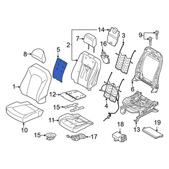 Ford OE - Front Left Upper Seat Heater Pad
