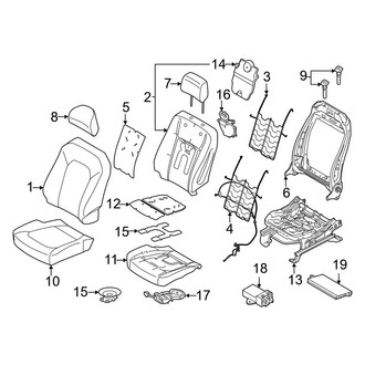 Ford OE - Seats & Tracks - Front Seat Components (Captain Chair, With Memory)