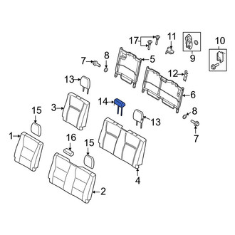 Ford OE - Rear Left Inner Headrest Cushion