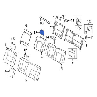 Ford OE - Rear Outer Headrest