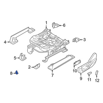 Ford OE - Front Right Outer Seat Track Cover Cap