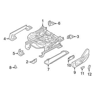 Ford OE - Seats & Tracks - Tracks & Components (Power Seat), (King Ranch / Lariat / Limited / Platinum / Police Responder / SSV / Tremor / XL / XLT)
