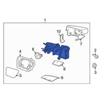 Ford OE - Front Left Door Mirror