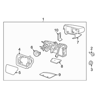 Ford OE - Front Door - Outside Mirrors (Signal Lamp, W/O Spot Light), (King Ranch / Lariat / Limited / Platinum / Police Responder / SSV / Tremor / XL / XLT)
